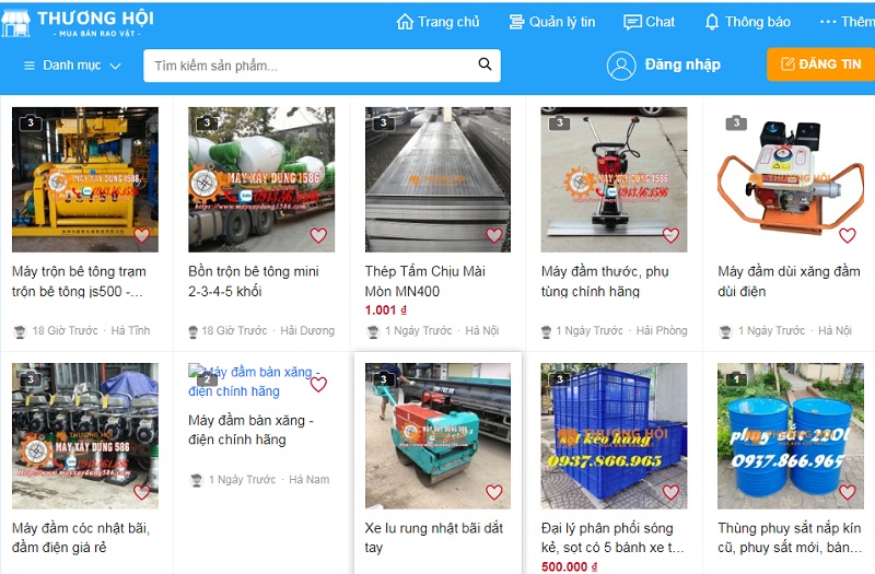 Trang web đăng bán hàng miễn phí uy tín